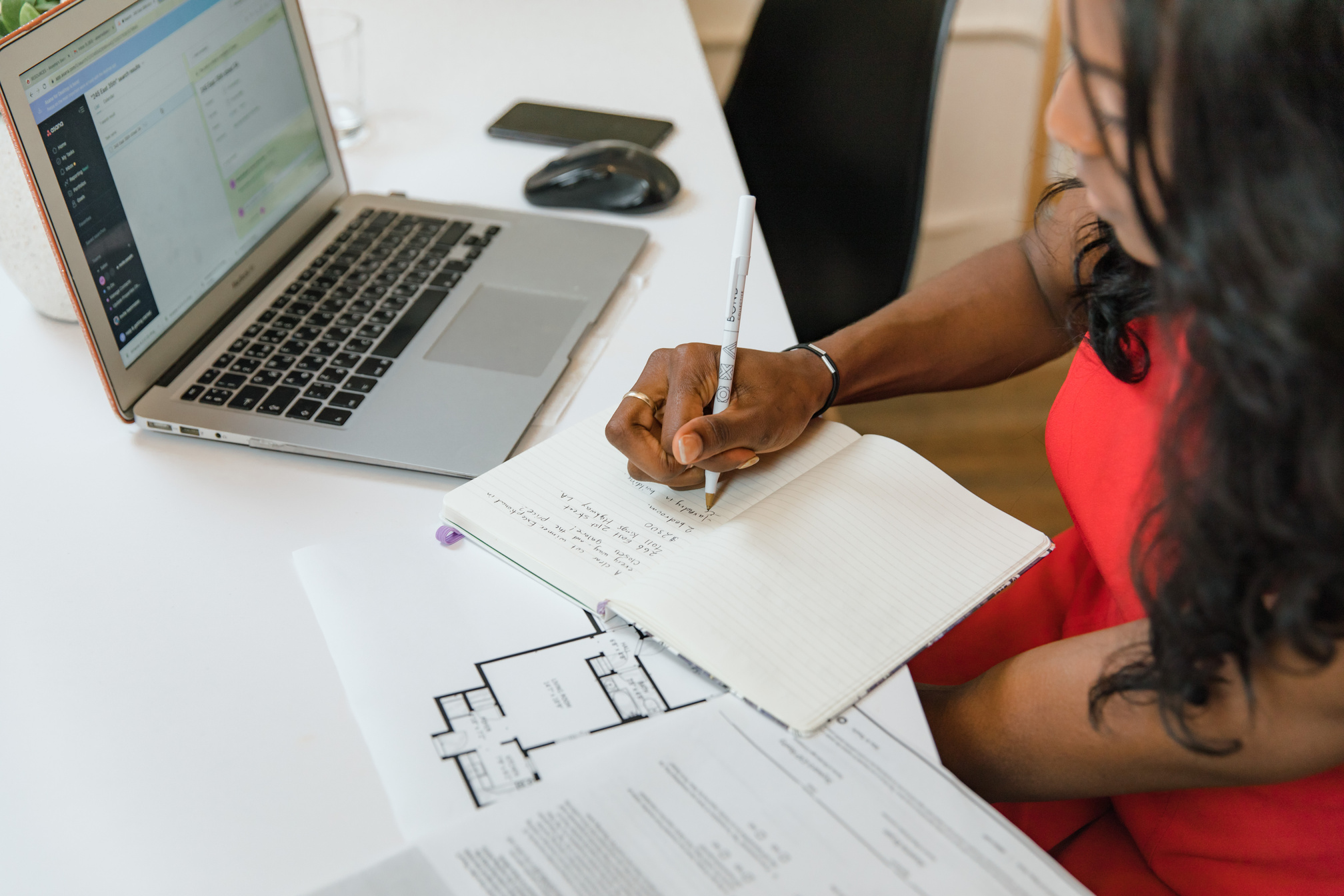Woman in Office Working 